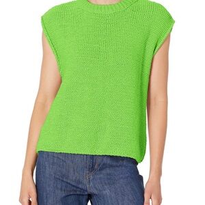 Velvet by Graham & Spencer Sage Knit Vest Green Glow